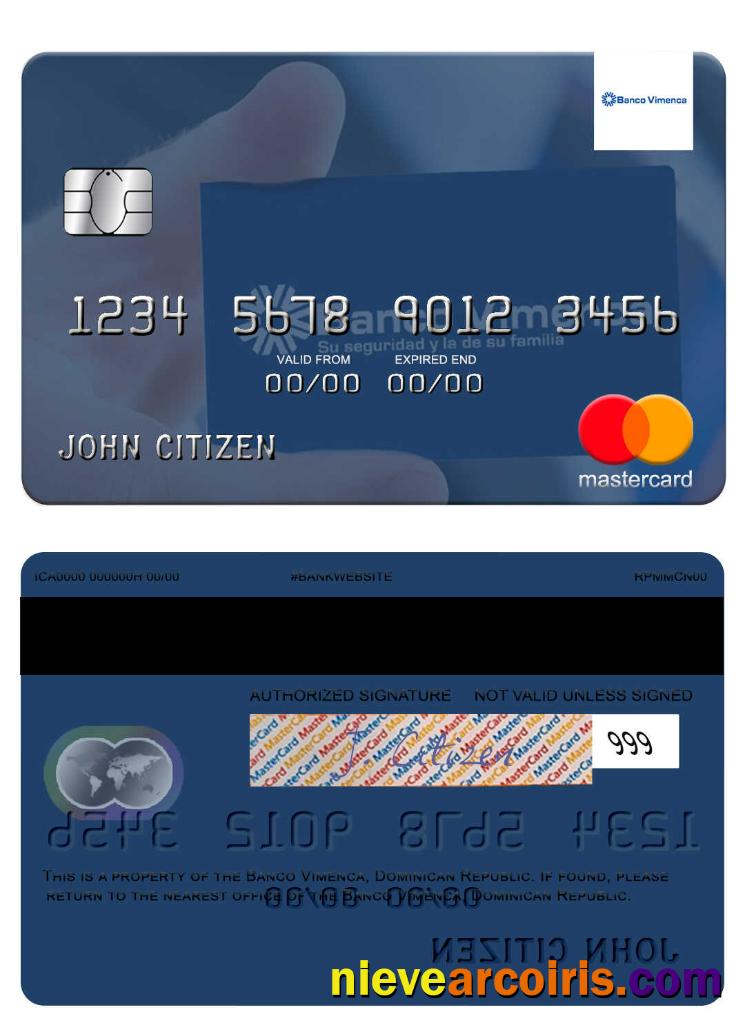 Dominican Republic Banco Vimecan mastercard